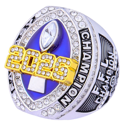 Fantasy League (FFL) 2026 Champion Ring + Mini Trophy