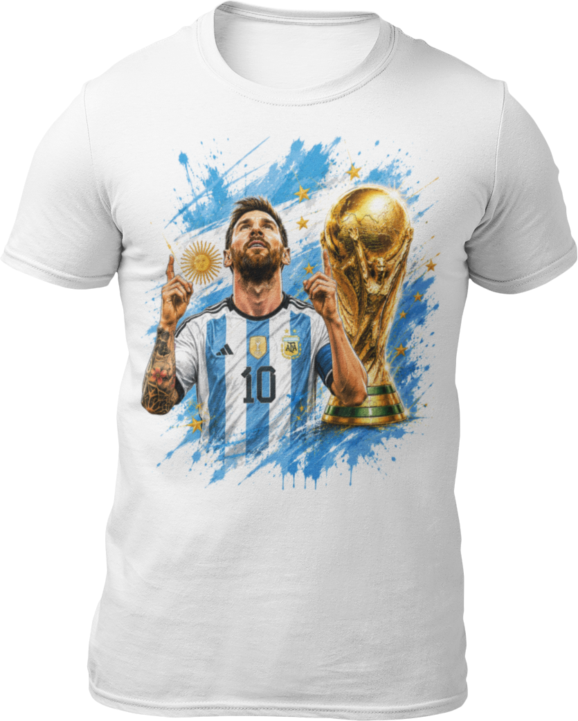 Lionel Messi T-Shirt Argentina Football Tee