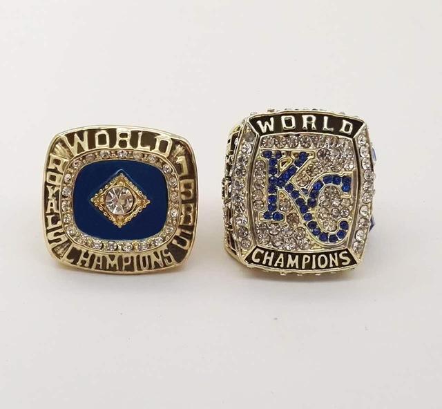 Kansas City Royals World Series 2 Ring Set (1985, 2015)