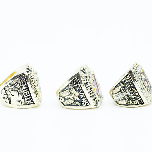 New Jersey Devils Stanley Cup 3 Ring Set (1995, 2000, 2003)