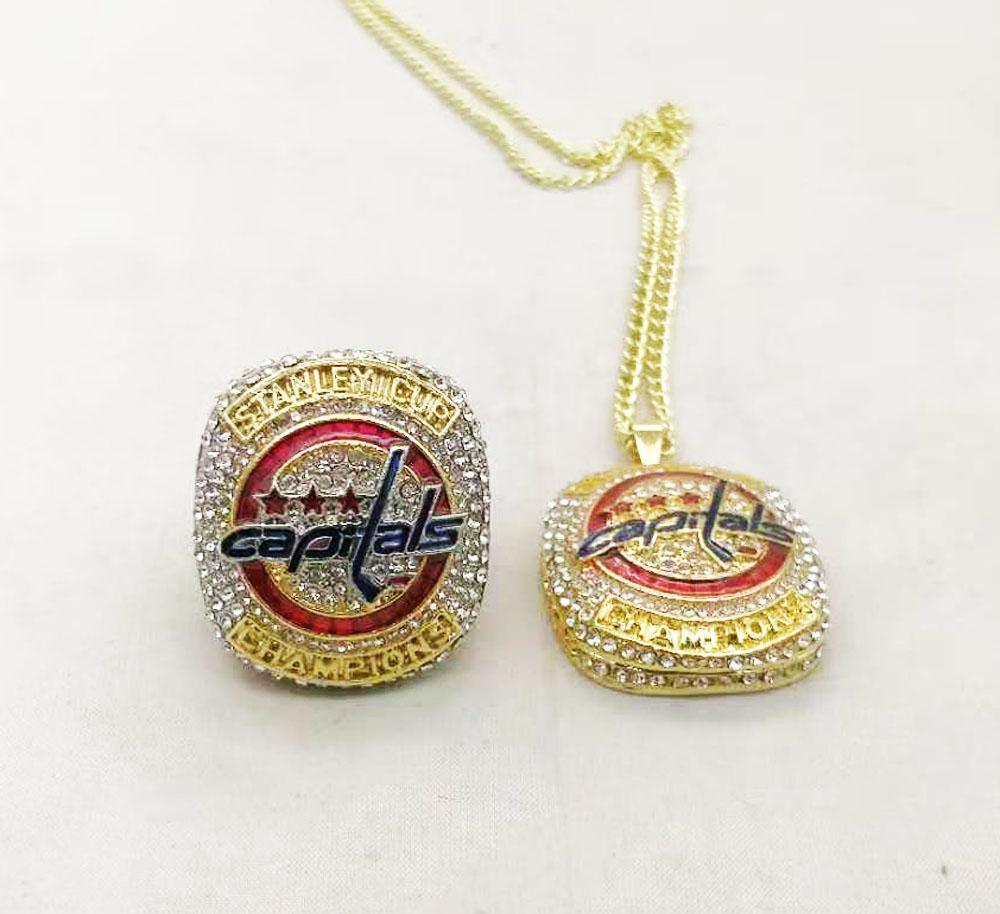 Washington Capitals Stanley Cup Pendant Necklace and Chain (2018)
