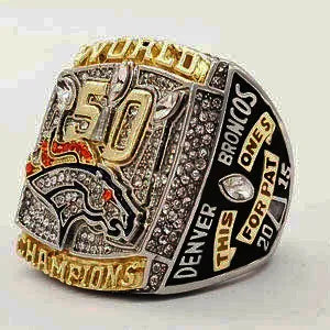 Denver Broncos NFL Championship Ring  (2015) Miller