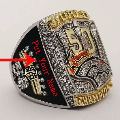 Denver Broncos NFL Championship Ring  (2015) Miller
