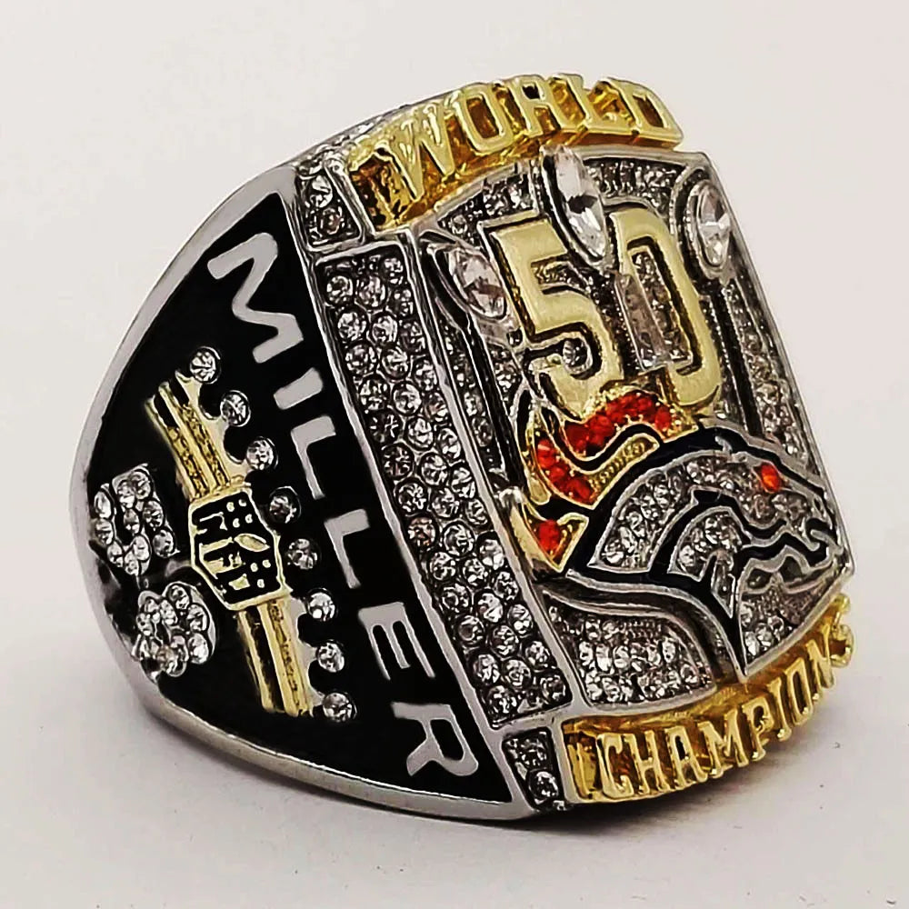 Denver Broncos NFL Championship Ring  (2015) Miller