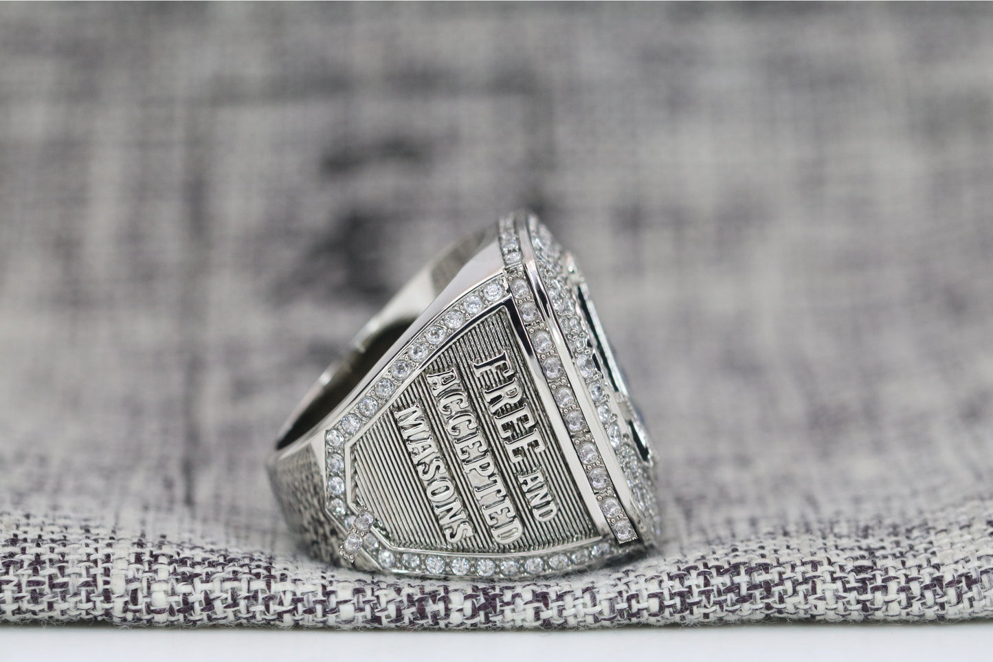 Free And Accepted Masons Ring (Eye Of The Providence) - Shine Series, Silver