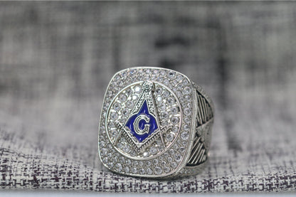 Free And Accepted Masons Ring (Eye Of The Providence) - Shine Series, Silver