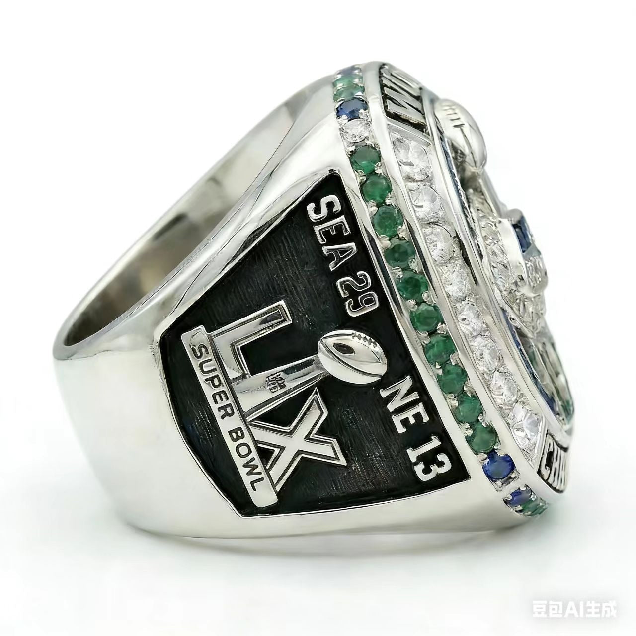 Seattle Seahawks SB Ring Set (2013, 2025) - Official + Fan Edition