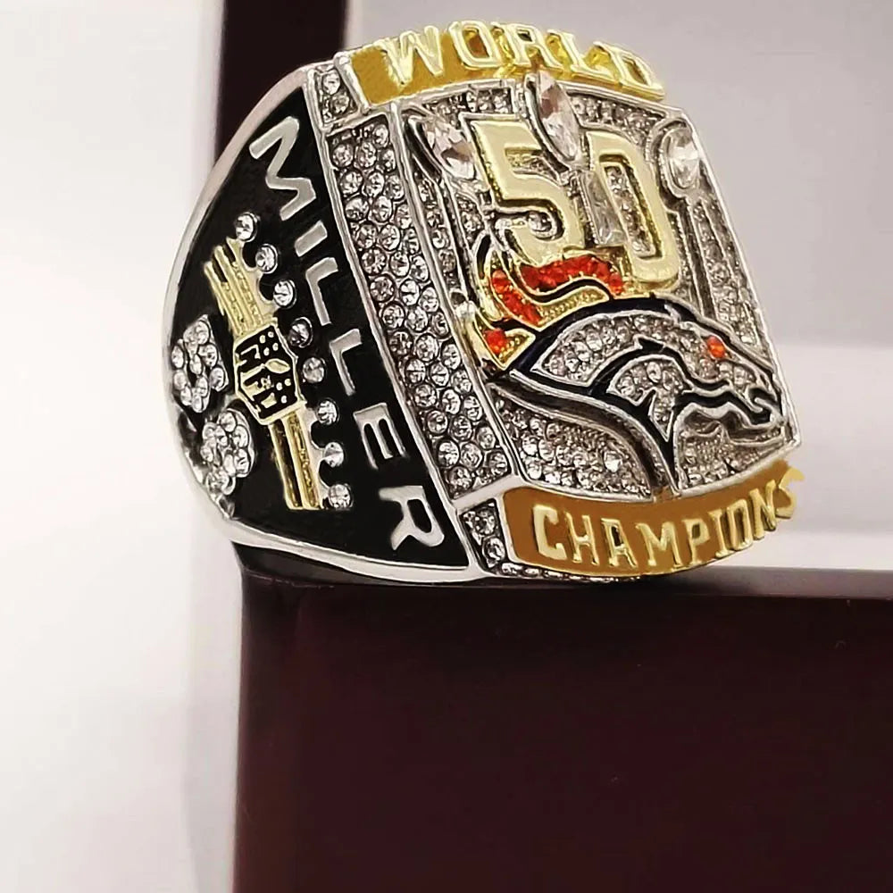 Denver Broncos NFL Championship Ring  (2015) Miller