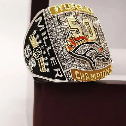 Denver Broncos NFL Championship Ring  (2015) Miller