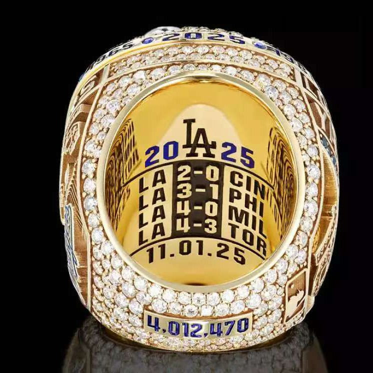 Los Angeles Dodgers Ring and Trophy (2025) - Zinc Alloy Version
