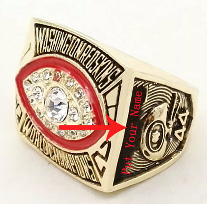 Washington Redskins NFL Championship Ring (1982)
