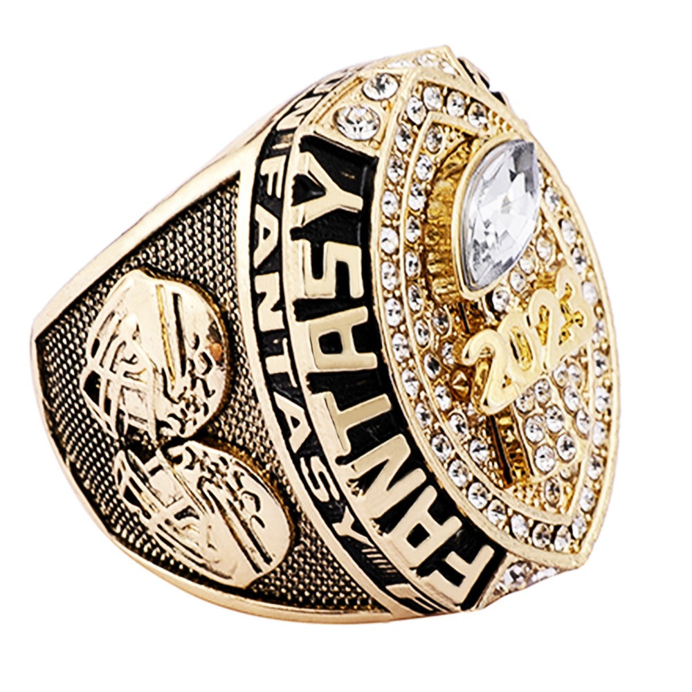 Fantasy League (FFL) 2023 Champion Ring + Display Stand