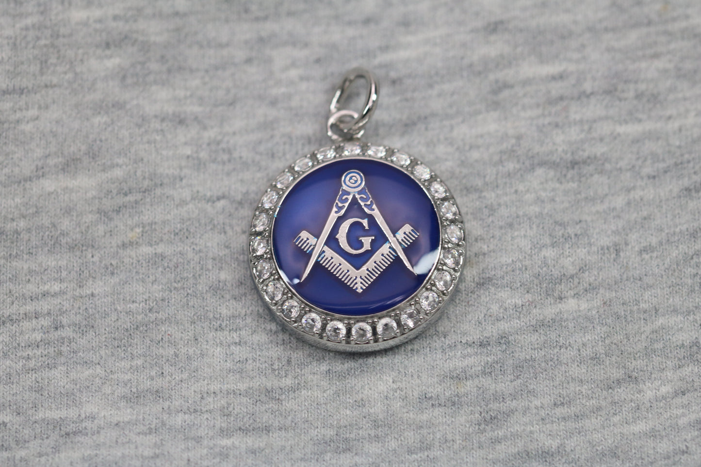 Freemasonry Masons Pendant Necklace - Classic Series, Silver