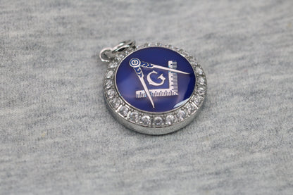 Freemasonry Masons Pendant Necklace - Classic Series, Silver