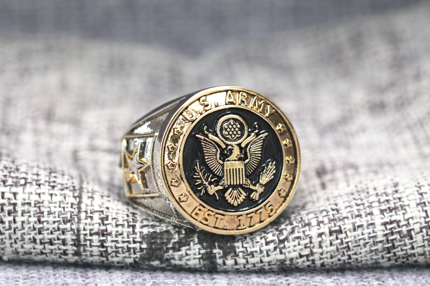 Eagle Valor Military Ring for U.S. Army Members - Premium Series
