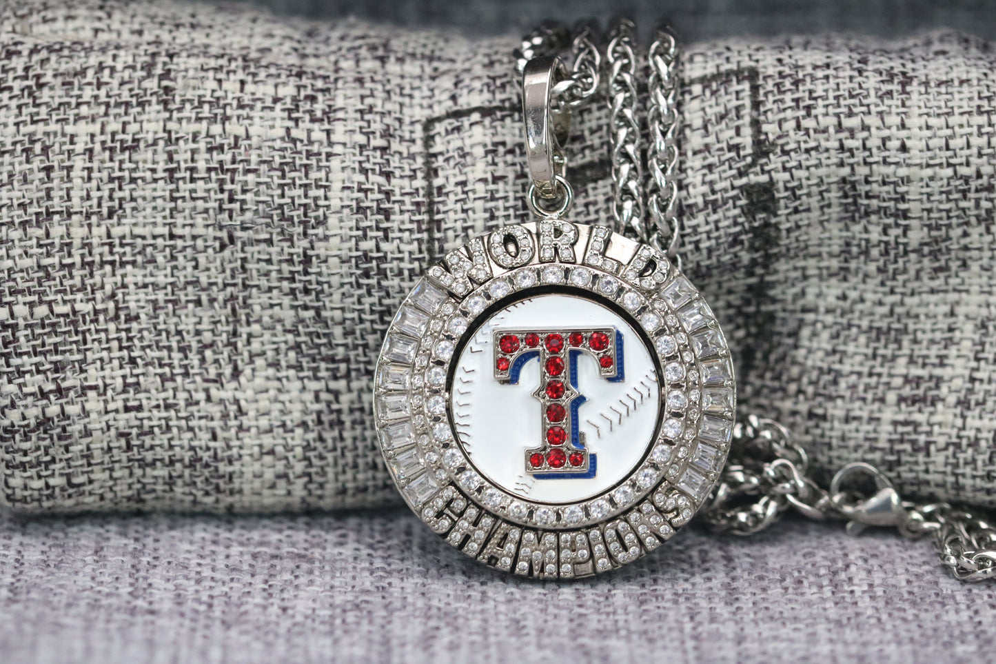 Texas Rangers World Series Pendant Necklace (2023) - Premium Series