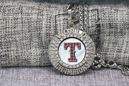 Texas Rangers World Series Pendant Necklace (2023) - Premium Series
