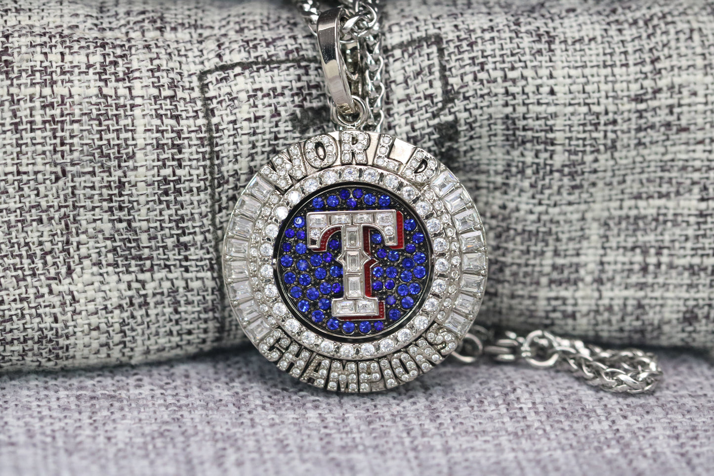 Texas Rangers World Series Pendant Necklace (2023) - Premium Series