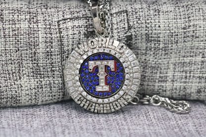 Texas Rangers World Series Pendant Necklace (2023) - Premium Series