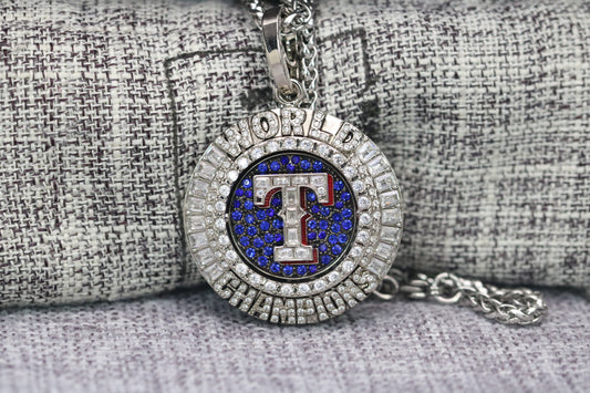 Texas Rangers World Series Pendant Necklace (2023) - Premium Series