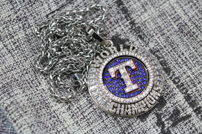 Texas Rangers World Series Pendant Necklace (2023) - Premium Series