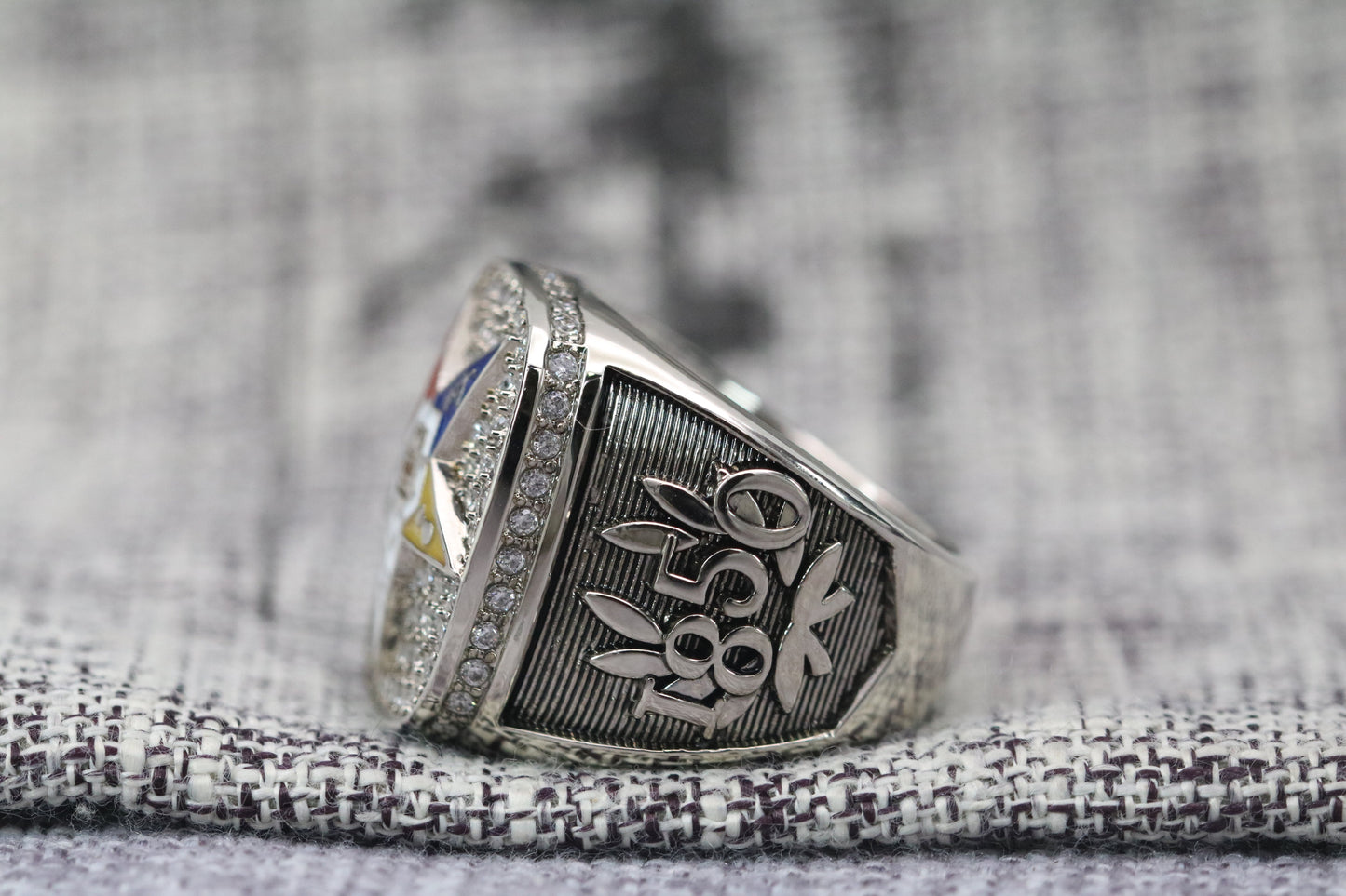 Order Of The Eastern Star Fraternity Ring (OES) - Shine Series, Silver