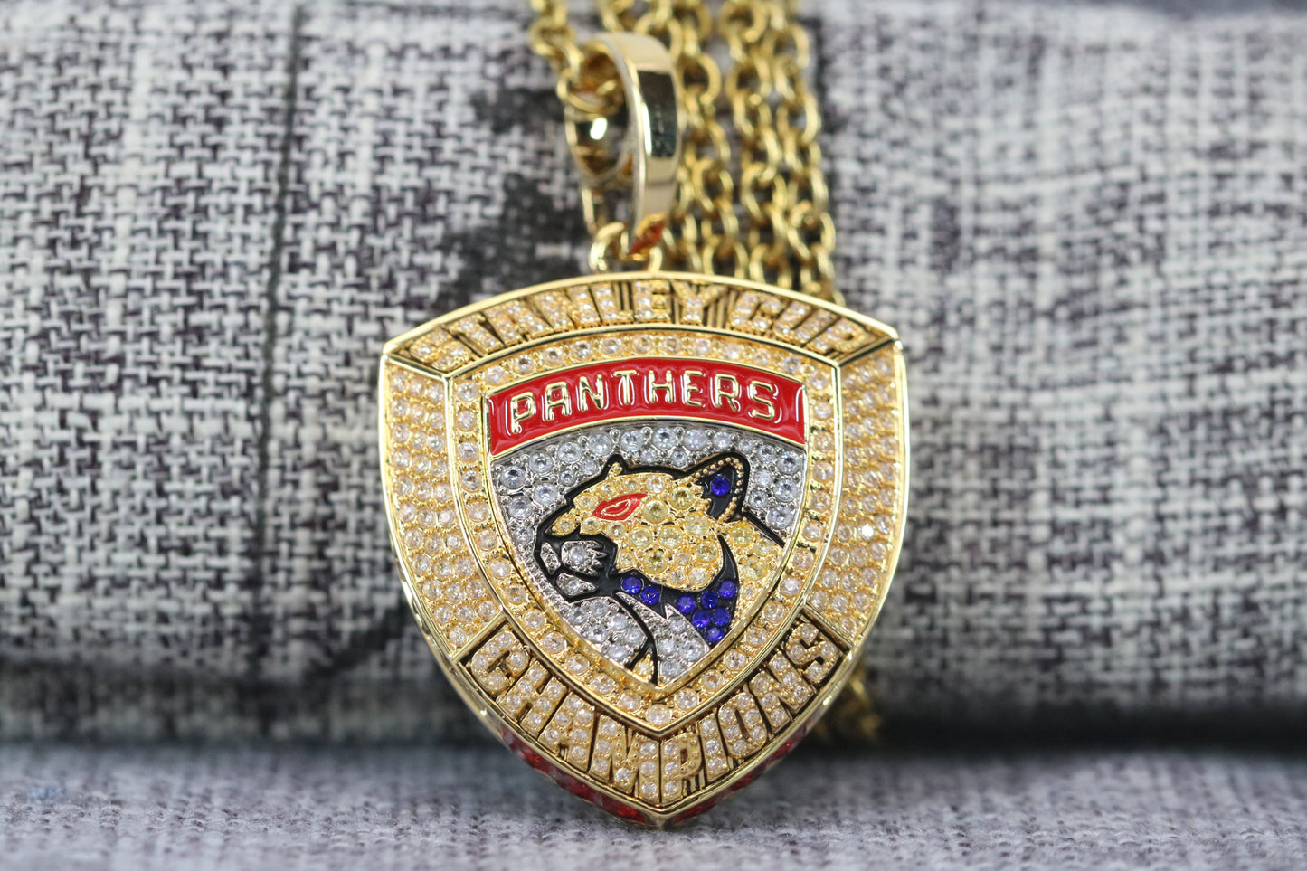 Florida Panthers Stanley Cup Championship Pendant Necklace (2024) - Premium Series
