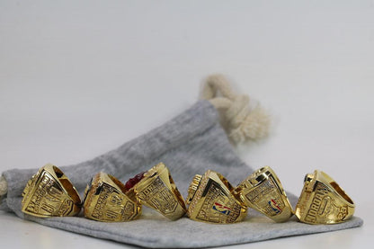 Chicago Bulls NBA Championship 6 Ring Set (1991, 1992, 1993, 1996, 1997, 1998) - Premium Series