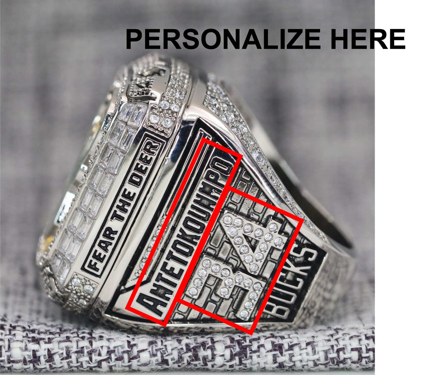 Milwaukee Bucks NBA Championship Ring Replica (2021) - Premium Series