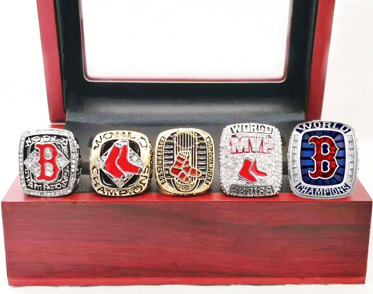 Boston Red Sox World Series 5 Ring Set (MVP, 2004, 2007, 2013, 2018) Set