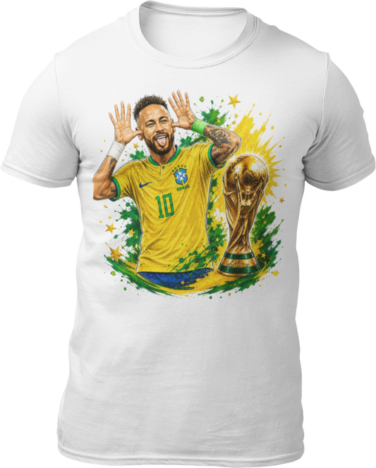 Neymar T-Shirt Brazil Football Tee