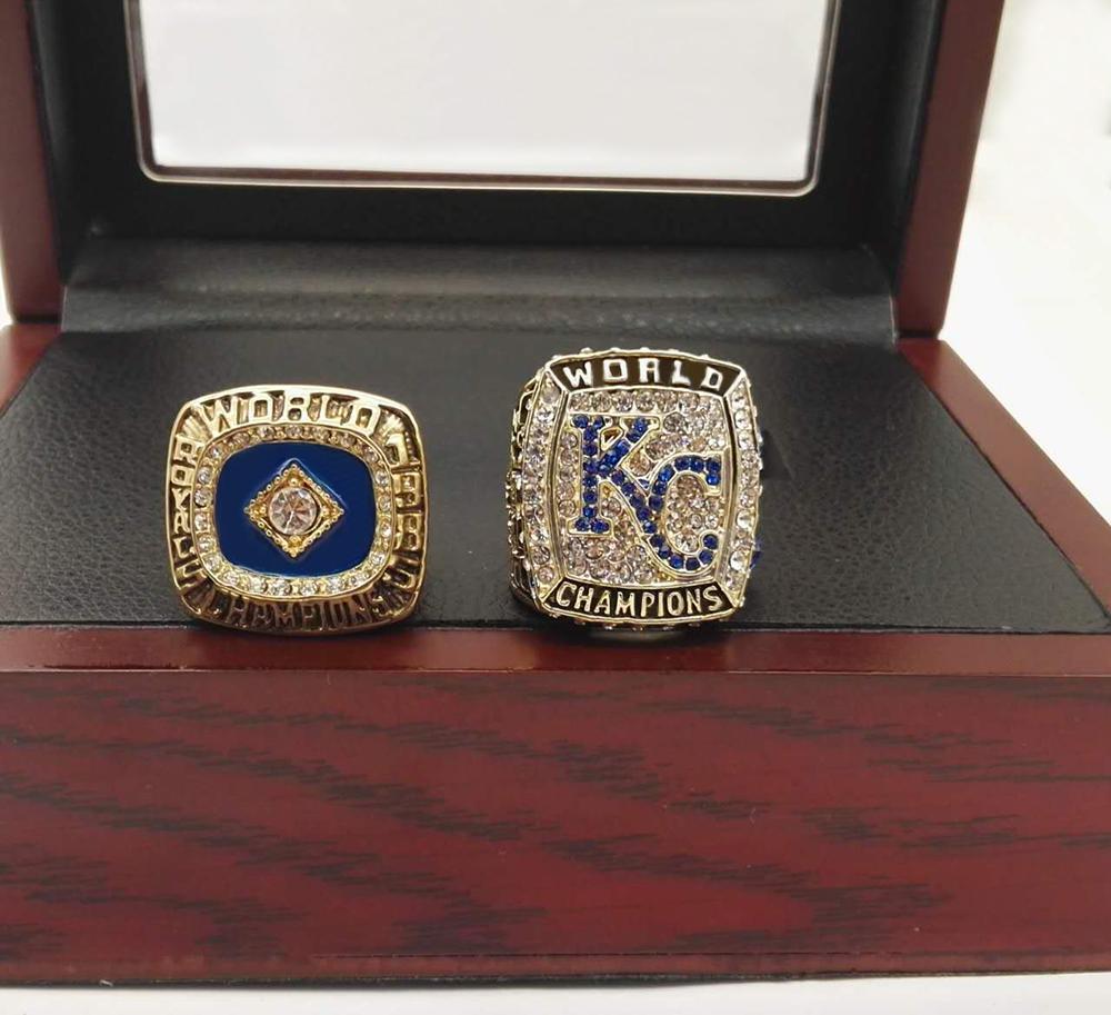 Kansas City Royals World Series 2 Ring Set (1985, 2015)