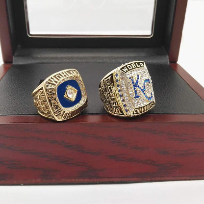 Kansas City Royals World Series 2 Ring Set (1985, 2015)