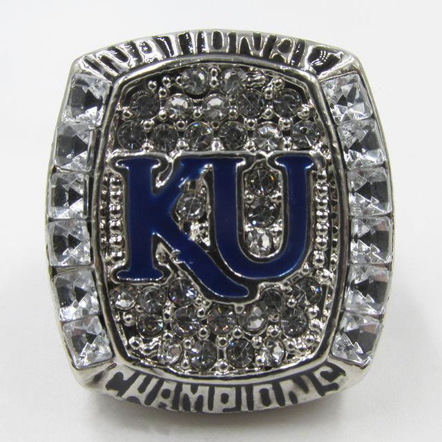 Kansas Jayhawks College Basketball Championship Ring (2008)