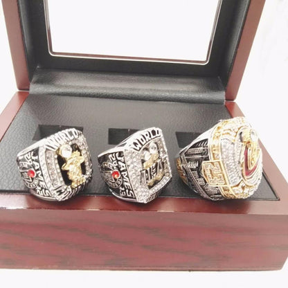 LeBron James Cleveland Cavaliers/Miami Heat NBA Basketball Championship 3 Ring Set (2012, 2013, 2016)