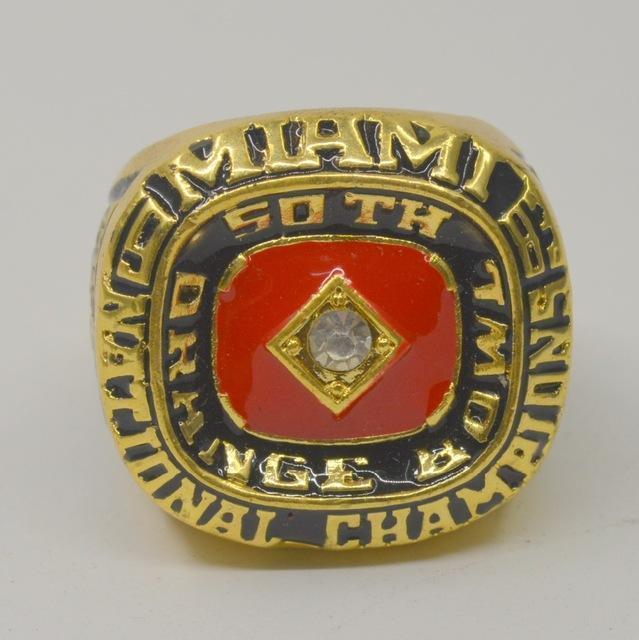Miami (Fla.) Hurricanes College Football National Championship Ring (1983)