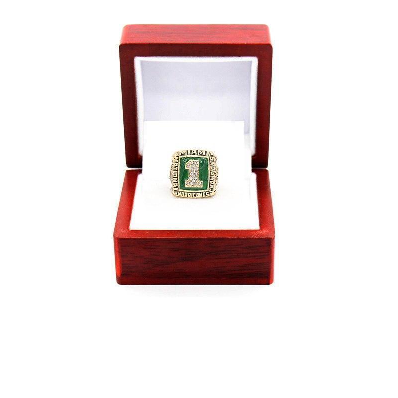 Miami (Fla.) Hurricanes College Football National Championship Ring (1989)