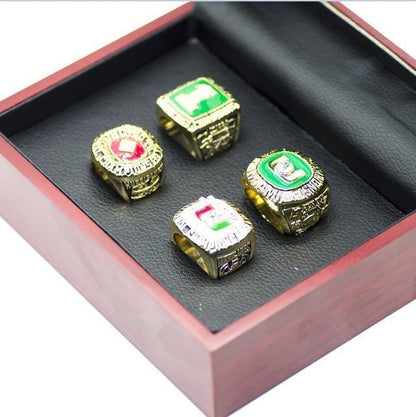 Miami (Fla.) Hurricanes College Football National Championship 4 Ring Set (1983, 1989, 1991, 2001)