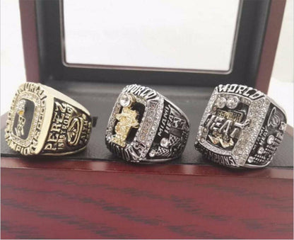Miami Heat NBA Basketball Championship 3 Ring Set (2006, 2012, 2013)