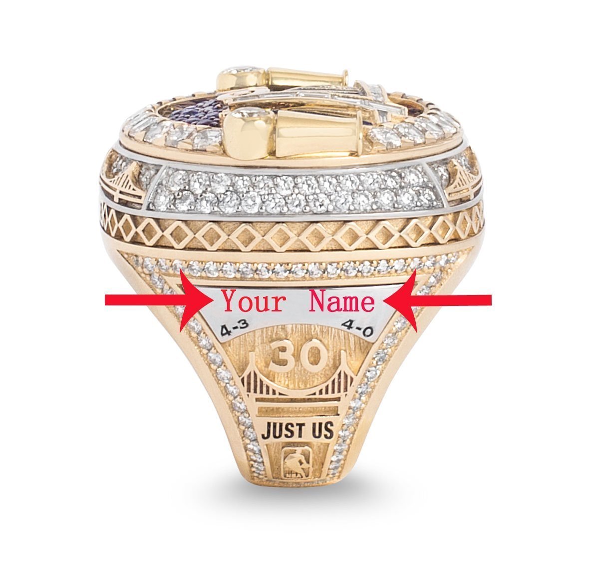 Golden State Warriors NBA Championship Ring (2018)