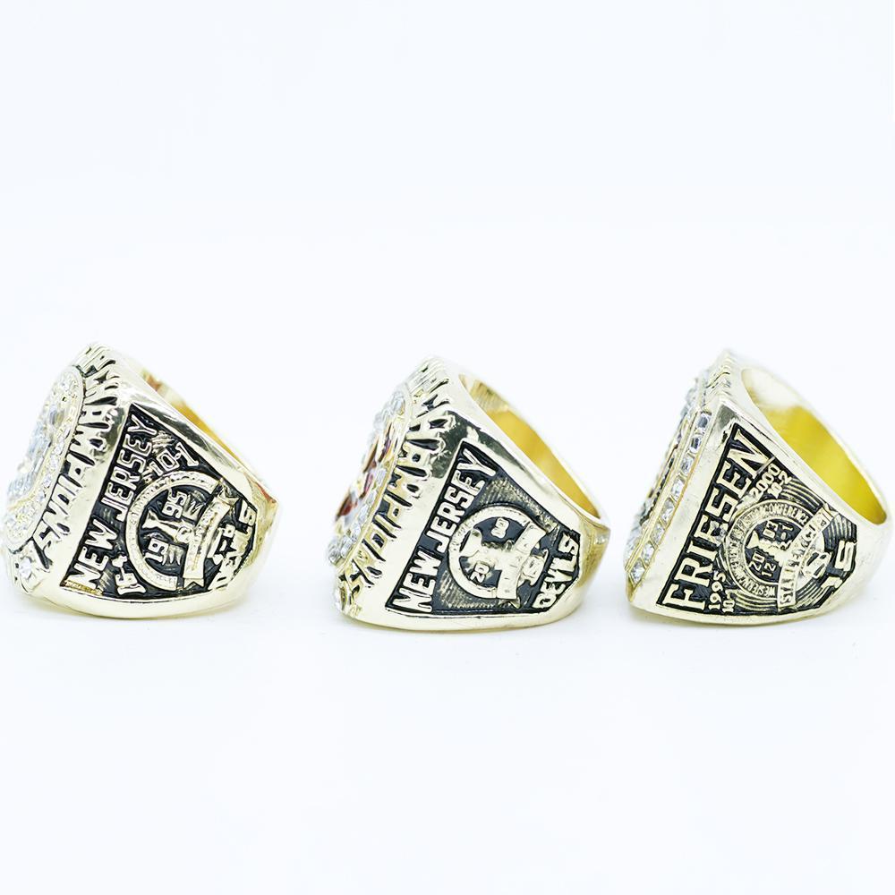 New Jersey Devils Stanley Cup 3 Ring Set (1995, 2000, 2003)