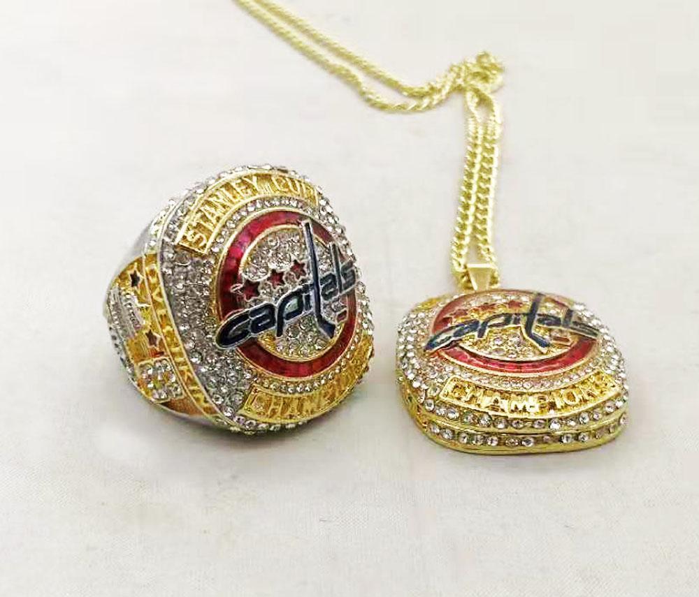 Washington Capitals Stanley Cup Pendant Necklace and Chain (2018)