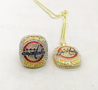 Washington Capitals Stanley Cup Pendant Necklace and Chain (2018)