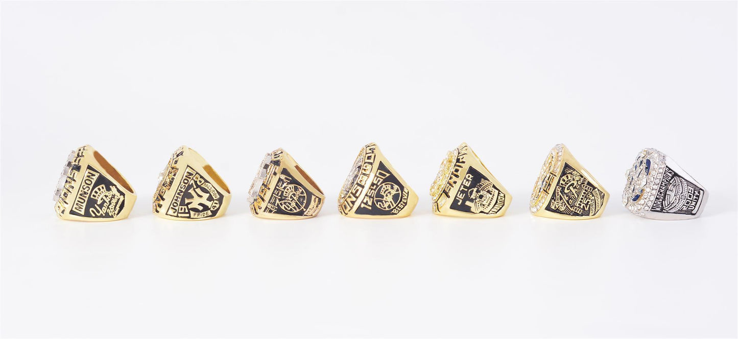 New York Yankees World Series 7 Ring Set (1977, 1978, 1996, 1998, 1999, 2000, 2009)