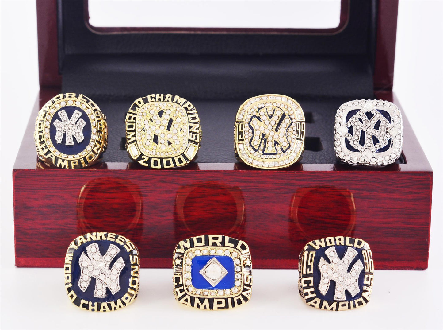 New York Yankees World Series 7 Ring Set (1977, 1978, 1996, 1998, 1999, 2000, 2009)
