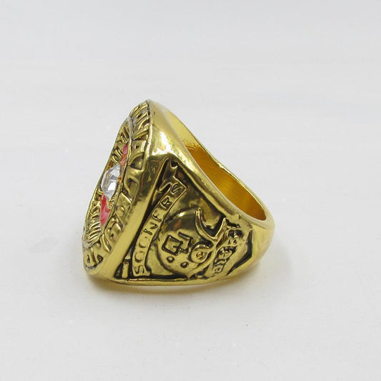 Oklahoma Sooners College Football National Championship Ring (1975)