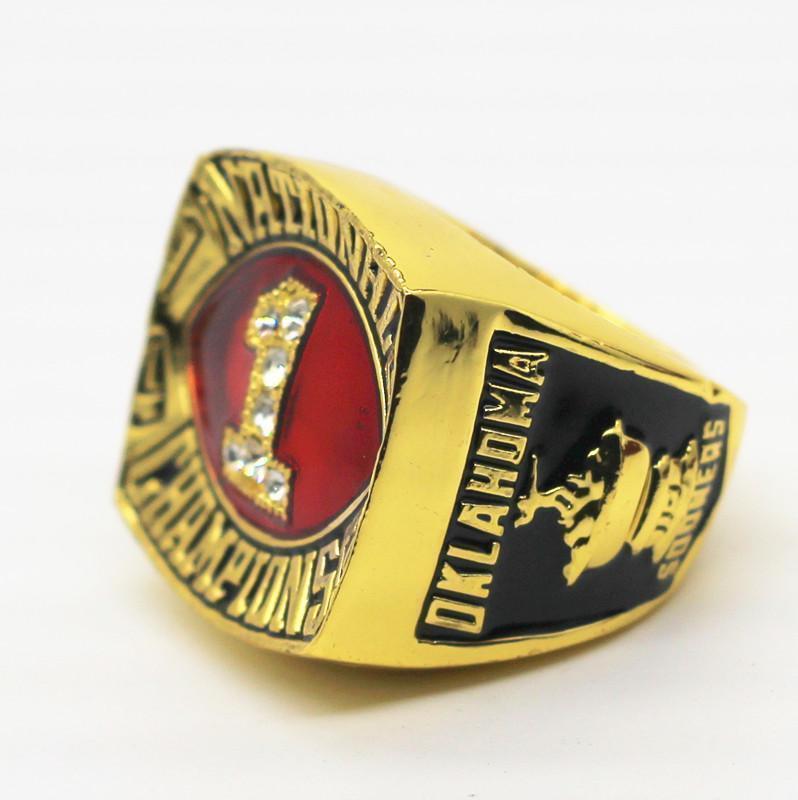 Oklahoma Sooners College Football National Championship Ring (1985)