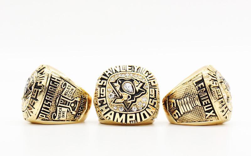 Pittsburgh Penguins Stanley Cup 5 Ring Set (1991, 1992, 2009, 2016, 2017)