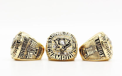 Pittsburgh Penguins Stanley Cup 5 Ring Set (1991, 1992, 2009, 2016, 2017)
