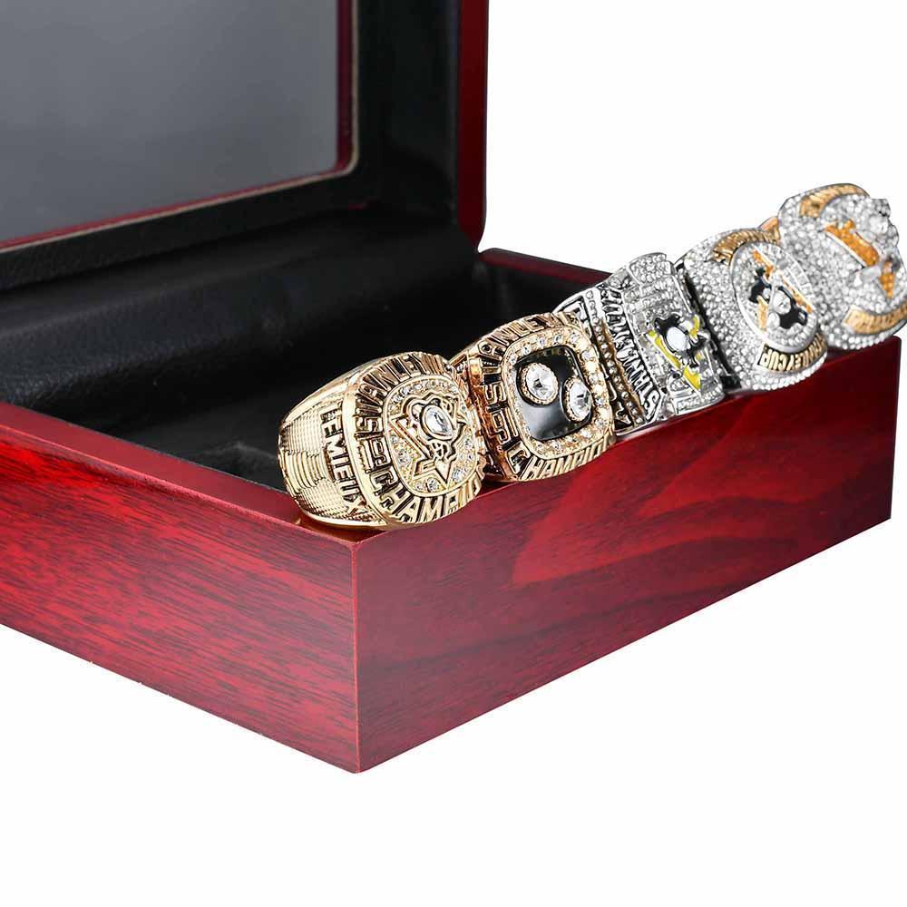 Pittsburgh Penguins Stanley Cup 5 Ring Set (1991, 1992, 2009, 2016, 2017)